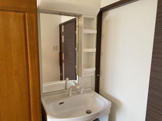 手入れの行き届いた洗面台