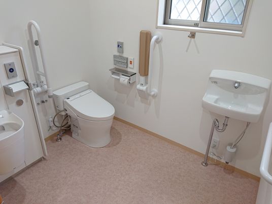 安全配慮のトイレ設備