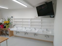 整備された洗面スペース
