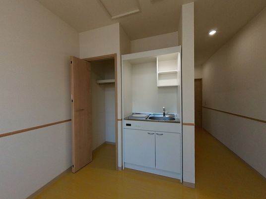 清潔な居室の一角