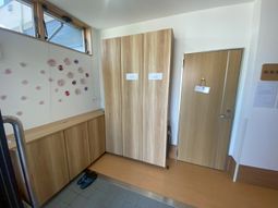 明るい和室の玄関