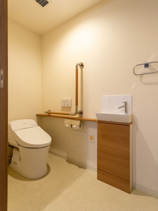 安心感あるトイレ空間
