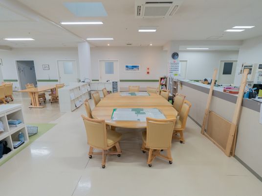 開放感ある共用スペース