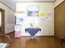 清潔な掲示物のある廊下