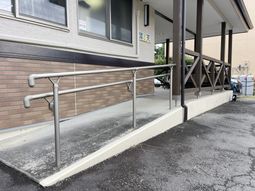 ゆったりとしたエントランス