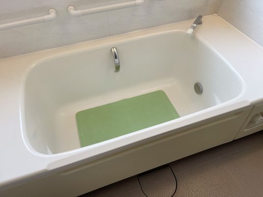 ゆとりある浴室