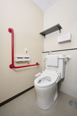 充実した設備のトイレ