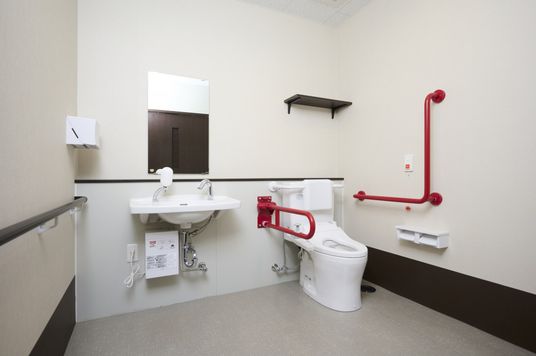 清潔なトイレ設備