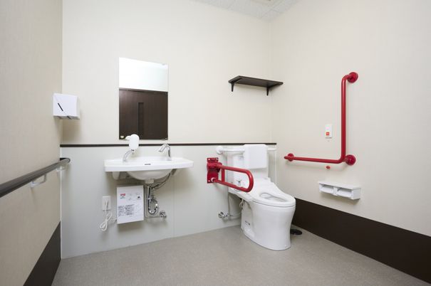 清潔なトイレ設備