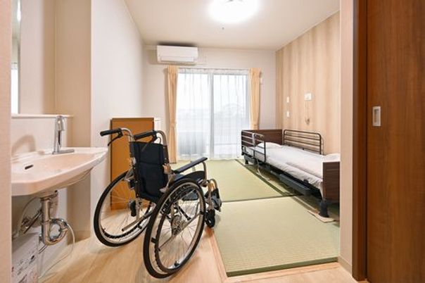 車椅子対応の居室