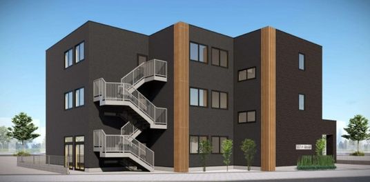 スタイリッシュな建物外観