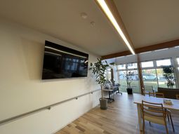 明るい共有スペース