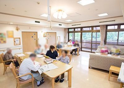 明るい共用スペース