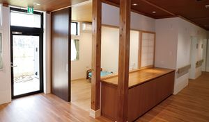木の温もりがある居室