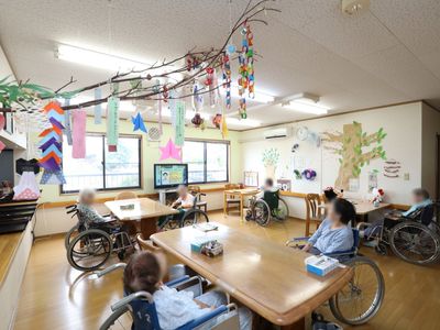 装飾溢れる活動スペース