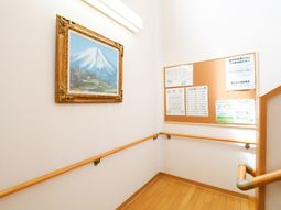 廊下の壁面装飾