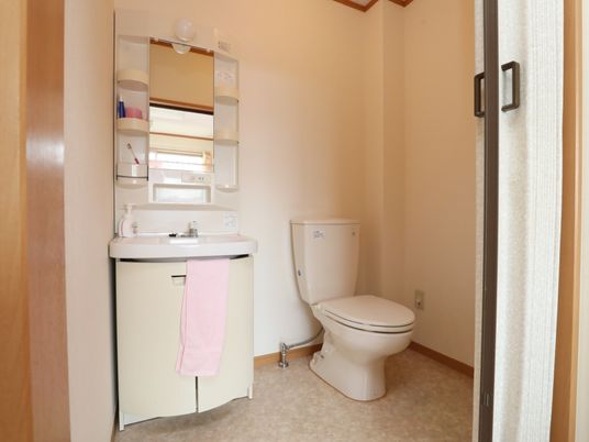 清潔なトイレと洗面台