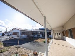 開放感のある中庭