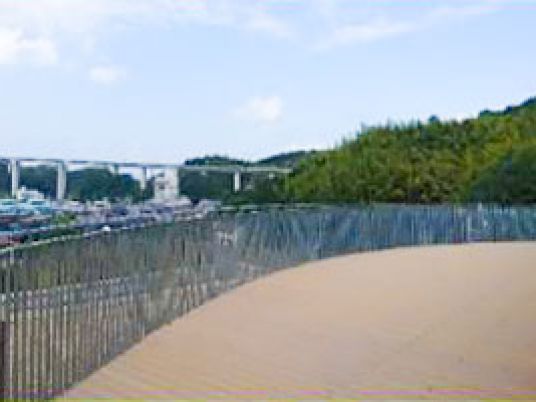 自然豊かなテラス