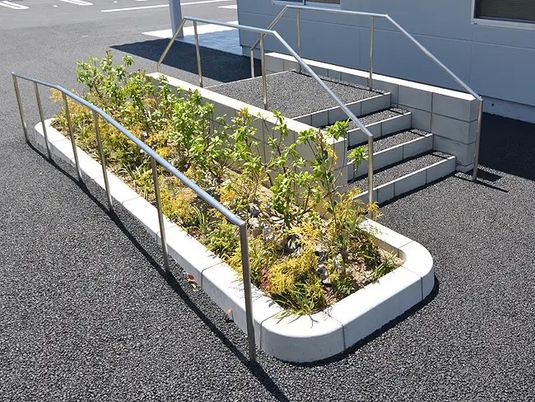 植栽のある外構  