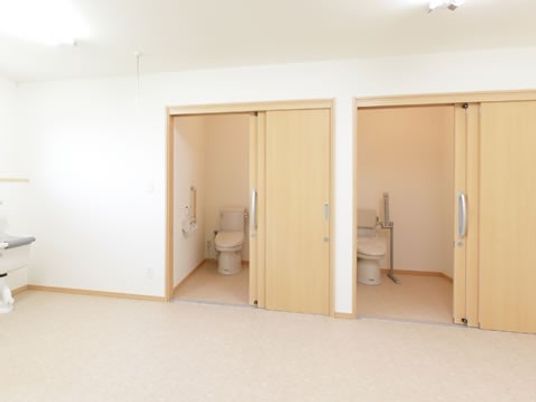 清潔なトイレの設備