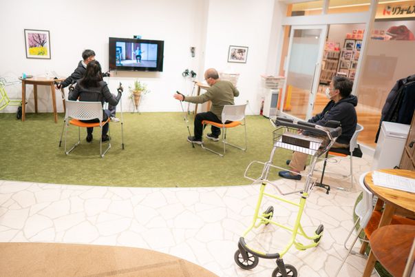 運動中のラウンジ