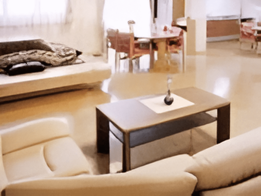 落ち着いたリビングスペース