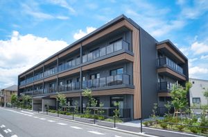 スタイリッシュな施設の外観