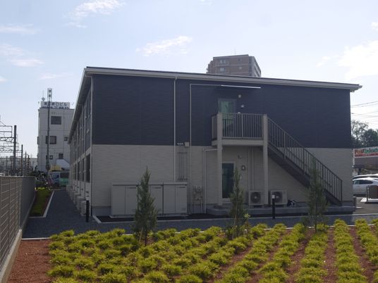 新しい施設の外観