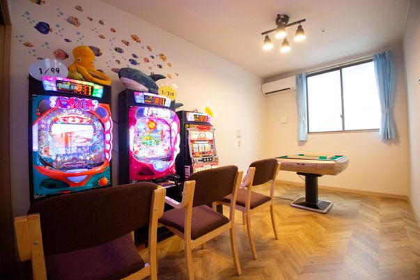 娯楽設備のある部屋