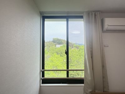緑豊かな景色の居室
