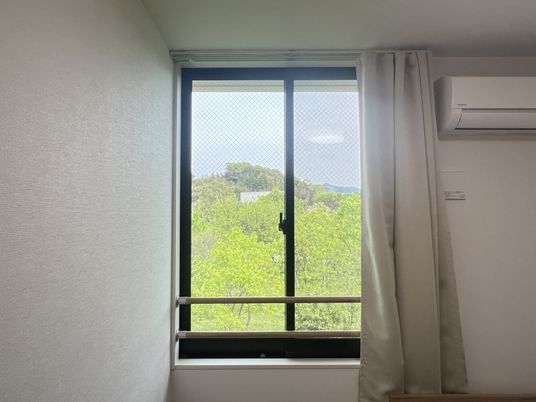 緑豊かな景色の居室