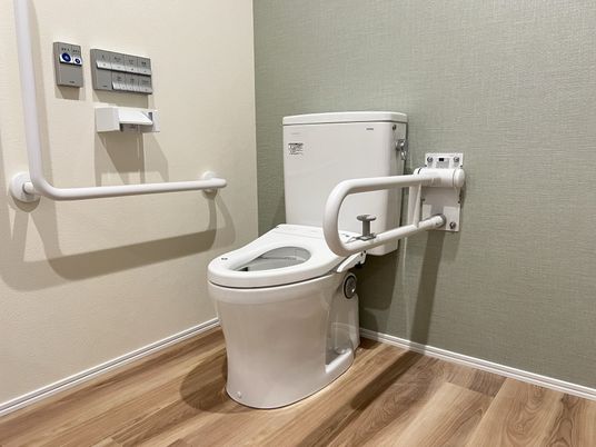 安全な設備のトイレ