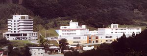 緑に囲まれた建物