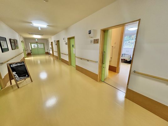 安全に配慮された廊下