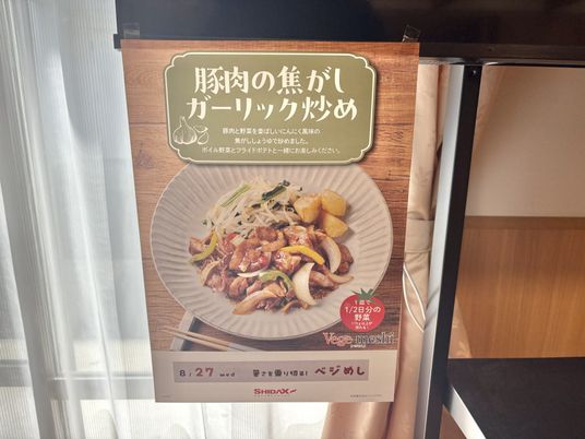 食堂の掲示物
