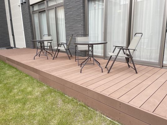 開放感のあるテラス  