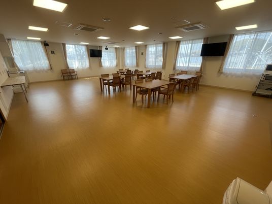 明るい共有スペース