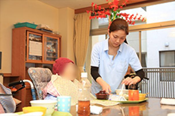 食事を手伝うスタッフの居室