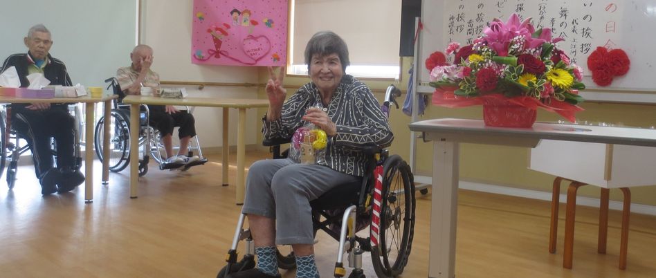 明るいスタッフと利用者