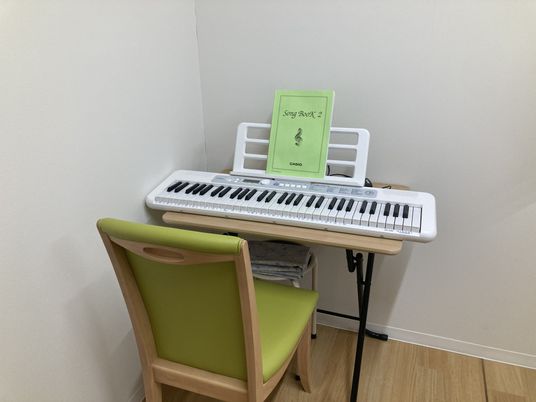 音楽活動が楽しめる部屋