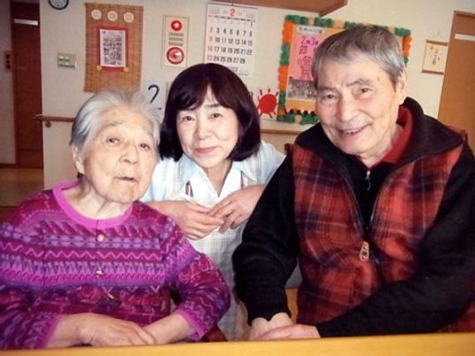 三人の笑顔の瞬間