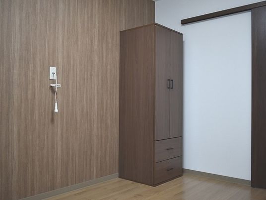 シンプルな居室のクローゼット  