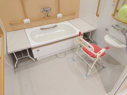 ゆとりのある洗面台