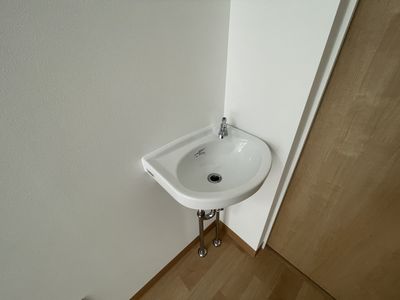 壁付けの洗面台