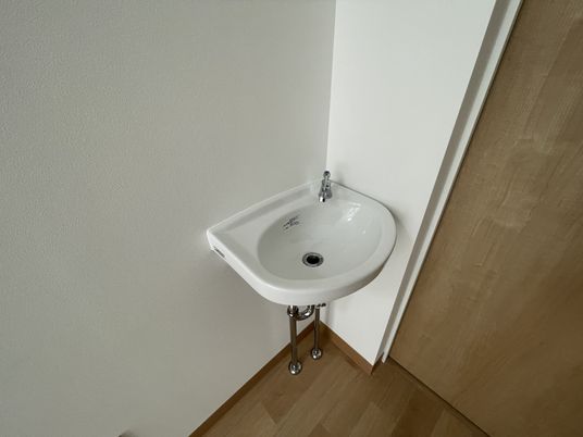 壁付けの洗面台