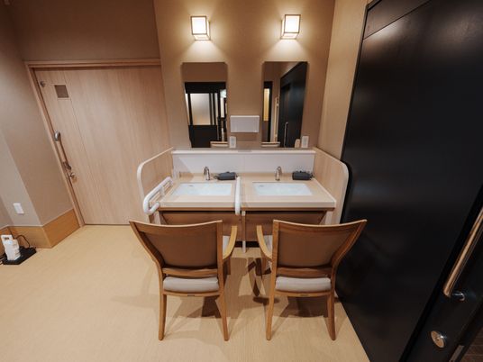 洋室の洗面台エリア