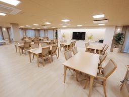 広々とした綺麗な食堂