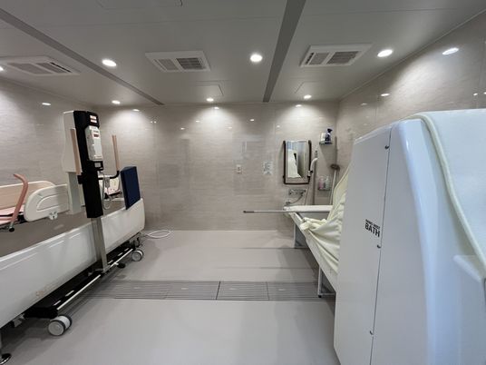 快適な空間の浴室