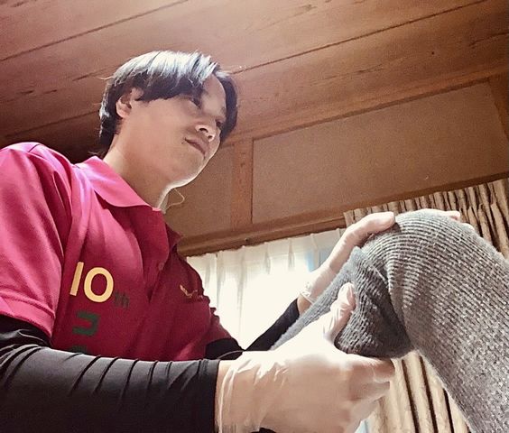 心温まるケアの一瞬